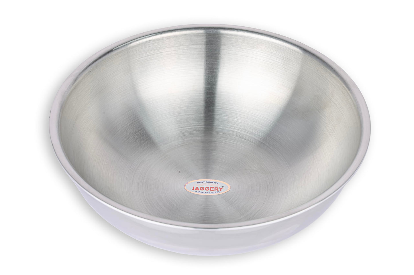 JAGGERY Triply Stainless Steel Cookware Tasla - 2.5 Litre (24 cm), Kadai (Without Handle), Induction & Gas Friendly, Heavy Bottom-Kadai for Cooking
