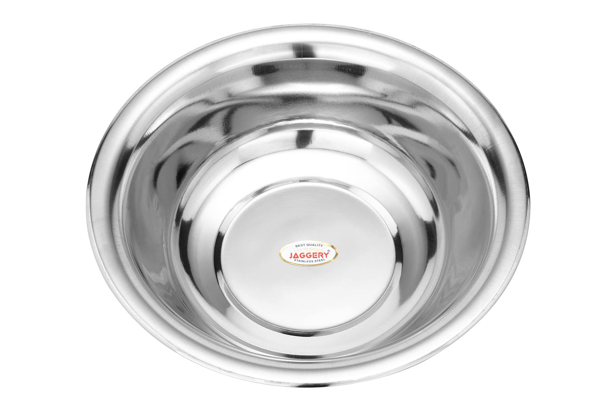 Vinod Stainless Steel Multipurpose Dhhama ,Gamla, Kathot, Besin, Deep Bowl for Kneading Dough