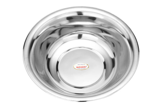 Vinod Stainless Steel Multipurpose Dhhama ,Gamla, Kathot, Besin, Deep Bowl for Kneading Dough