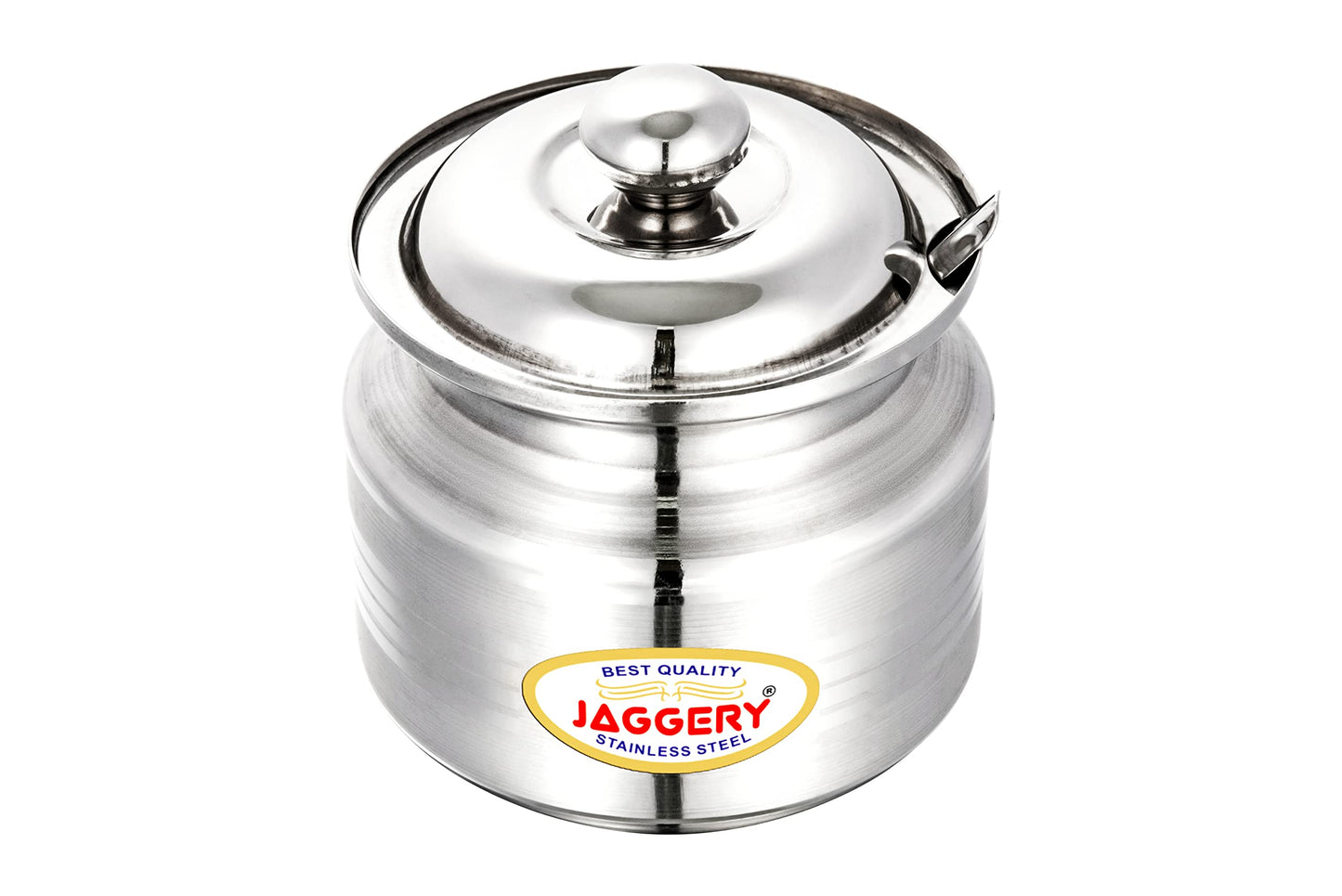 JAGGERY Stainless Steel Ghee Dani Oil Pot Container Kitchen Storage Container With Spoon, Dispenser Oil Container With Lid And Spoon