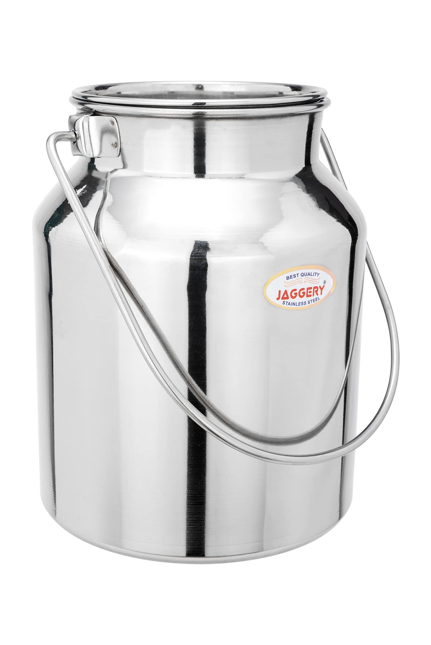 JAGGERY Stainless Steel Jointless Milk Can (Capacity- 3000ml) Milk Pot, Container with Handle