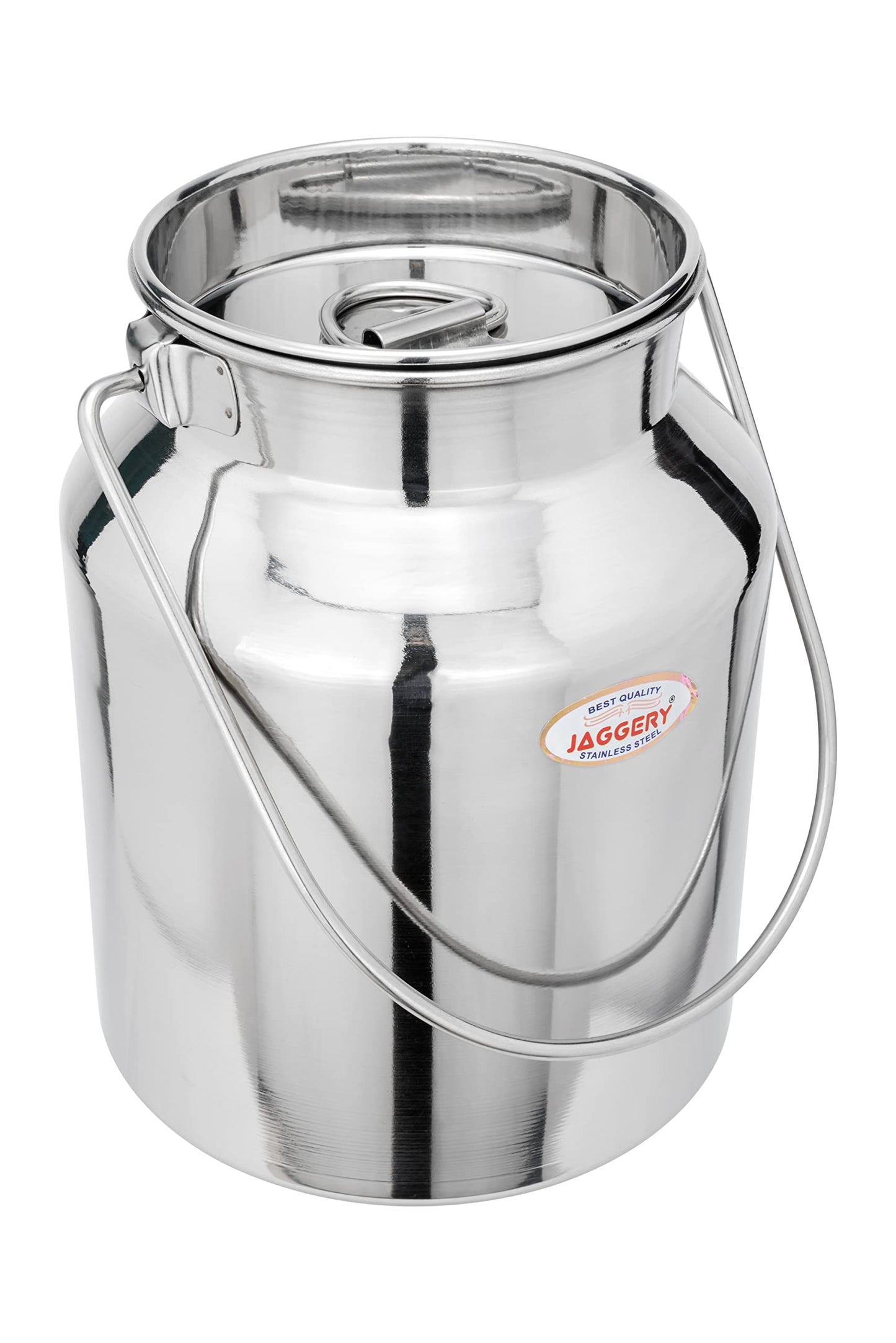 JAGGERY Stainless Steel Jointless Milk Can (Capacity- 3000ml) Milk Pot, Container with Handle