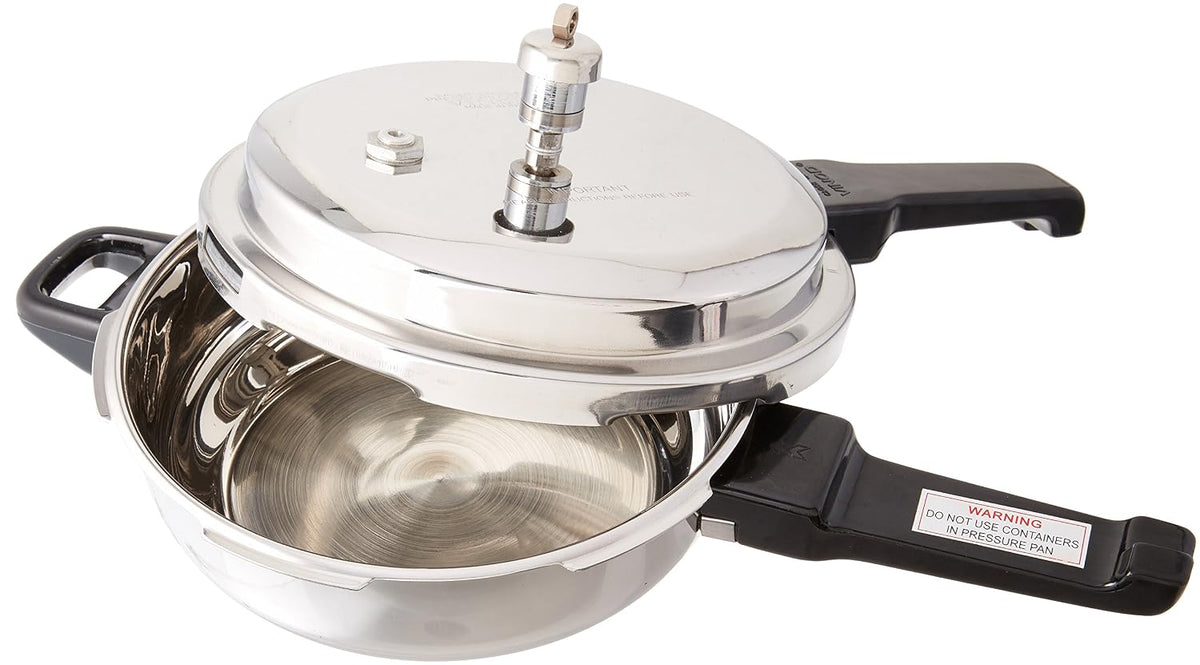 Vinod Stainless Steel junior Outer Lid Pressure Pan, 3.5 Liter