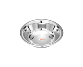JAGGERY®Stainless Steel Multipurpose Dhhama,gamla,kathot,besin, deep Bowl for kneading Dough (Dia -33cm,Capacity-4.2LTR)