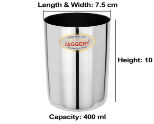 JAGGERY Stainless Steel Heavy Gauge Mirror Finished 5 pcs Thali Set, Dinner Set