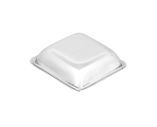 JAGGERY Stainless Steel Premium Small Square Chutney & Sauce Bowls, Katori, Sauce, Dip, Ketchup Bowls, Pack of 6 Pcs, Ice Cream & Dessert Plate, Mirror Finished (9 cm Diamete)