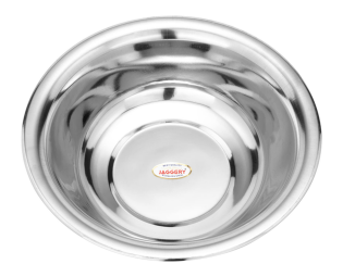 JAGGERY®Stainless Steel Multipurpose Dhhama,gamla,kathot,besin, deep Bowl for kneading Dough