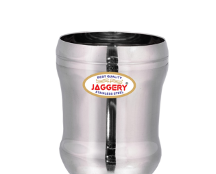 JAGGERY® Stainless Steel Drinking Serving Water Milk Juice Glass Glasses Set, (Sumo 300ml, Pack of 2)