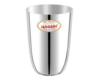 JAGGERY® Stainless Steel Drinking Serving Water Milk Juice Glass Glasses Set, (Passion Glass 300ml, Pack of 2)