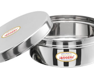 JAGGERY Stainless Steel Apple Dabba, Junior Storage Container, Canisters Set of 4 pcs