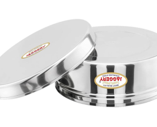 JAGGERY Stainless Steel Apple Dabba, Junior Storage Container, Canisters Set of 4 pcs