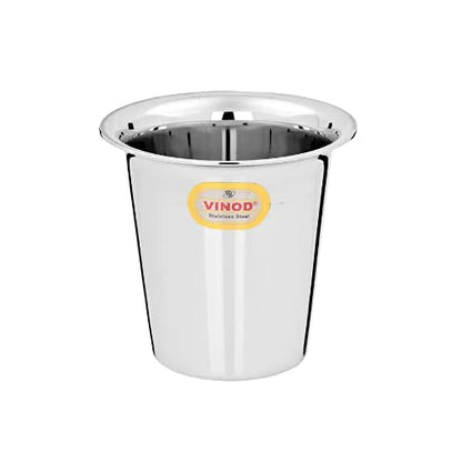 Vinod Stainless Steel Rampatra Glass, 220 ml Capacity, Set of 12 Glass, Ideal for Serving Tea & Coffee
