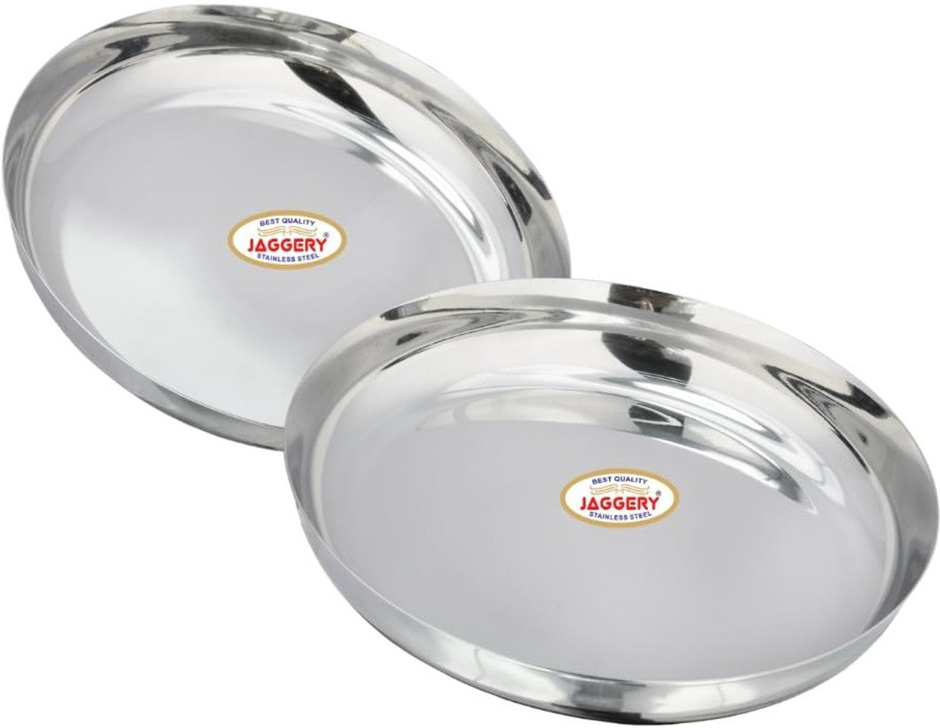JAGGERY Stainless Steel Rice Platter to Serve Rajma Chawal, Chhole Chawal Or Curry Rice Bowl