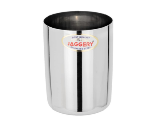JAGGERY® Stainless Steel Drinking Serving Water Milk Juice Glass Glasses Set, (Amrpali 400ml, Pack of 6)